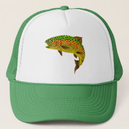 Rainboogforel 1 van Aspen Leaf Trucker Pet