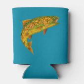 Rainboogforel 2 van Aspen Leaf Blikjeskoeler (Achterkant)