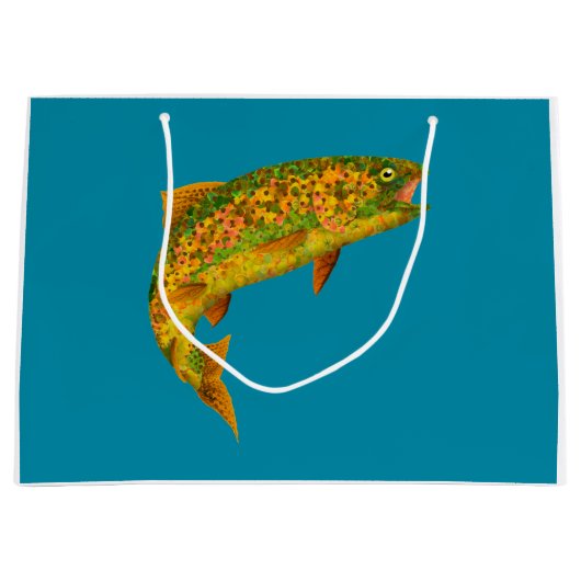 Rainboogforel 2 van Aspen Leaf Groot Cadeauzakje (Voorkant)