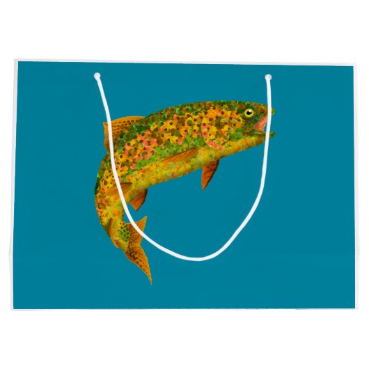 Rainboogforel 2 van Aspen Leaf Groot Cadeauzakje (Achterkant)