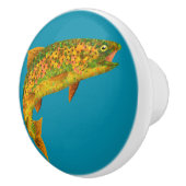 Rainboogforel 2 van Aspen Leaf Keramische Knop (Rechts)