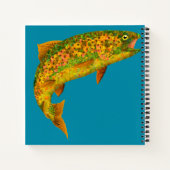 Rainboogforel 2 van Aspen Leaf Notitieboek (Achterkant)