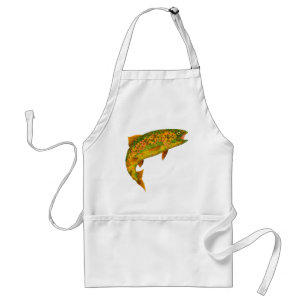 Rainboogforel 2 van Aspen Leaf Standaard Schort