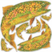 Rainboogforel 2 van Aspen Leaf Sticker (Voorkant)