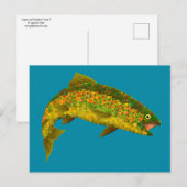 Rainboogforel 3 van Aspen Leaf Briefkaart (Voorkant / Achterkant)