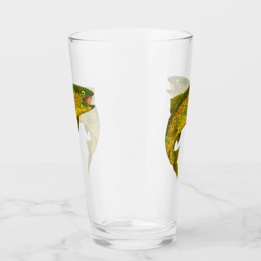 Rainboogforel 3 van Aspen Leaf Glas (Rechts)