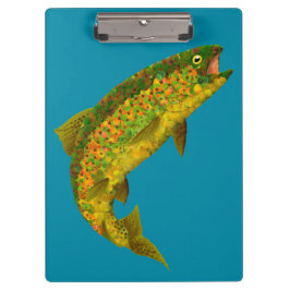 Rainboogforel 3 van Aspen Leaf Klembord