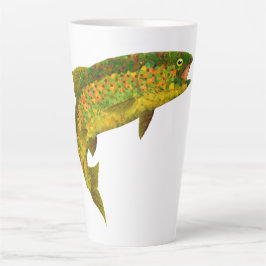 Rainboogforel 3 van Aspen Leaf Latte Mok