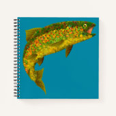 Rainboogforel 3 van Aspen Leaf Notitieboek (Voorkant)