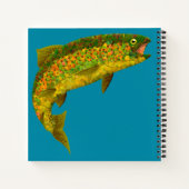 Rainboogforel 3 van Aspen Leaf Notitieboek (Achterkant)