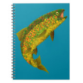 Rainboogforel 3 van Aspen Leaf Notitieboek (Voorkant)