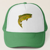 Rainboogforel 3 van Aspen Leaf Trucker Pet (Voorkant)