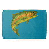 Rainboogforel 4 van Aspen Leaf Badmat (Voorkant)