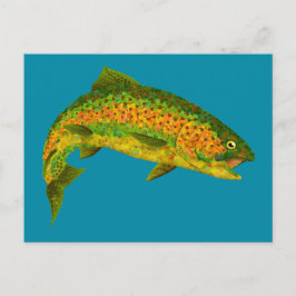 Rainboogforel 4 van Aspen Leaf Briefkaart