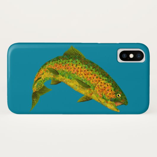 Rainboogforel 4 van Aspen Leaf Case-Mate iPhone Case (Achterkant (horizontaal))