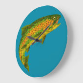 Rainboogforel 4 van Aspen Leaf Grote Klok (Hoek)