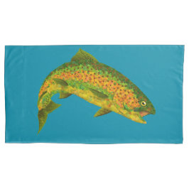 Rainboogforel 4 van Aspen Leaf Kussensloop