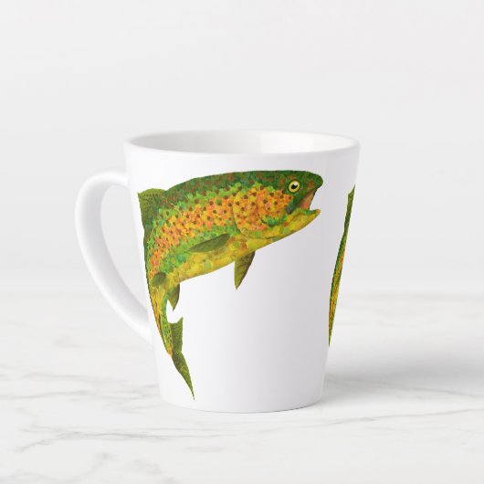 Rainboogforel 4 van Aspen Leaf Latte Mok (Linkerhoek)