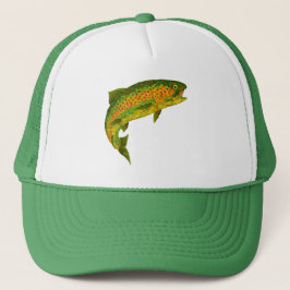 Rainboogforel 4 van Aspen Leaf Trucker Pet