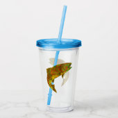 Rainboogforel 6 van Aspen Leaf Acryl Drinkbeker (Achterkant)