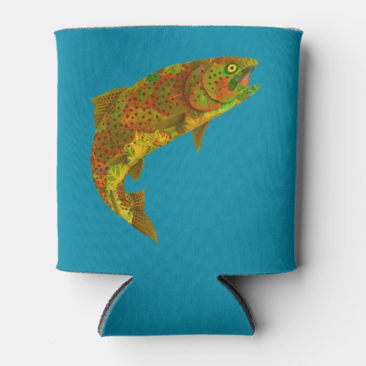 Rainboogforel 6 van Aspen Leaf Blikjeskoeler (Voorkant)