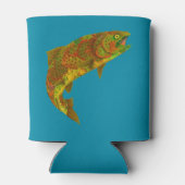 Rainboogforel 6 van Aspen Leaf Blikjeskoeler (Achterkant)