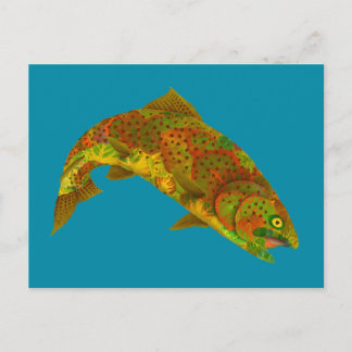 Rainboogforel 6 van Aspen Leaf Briefkaart
