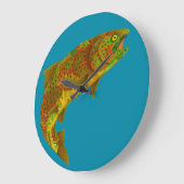 Rainboogforel 6 van Aspen Leaf Grote Klok (Hoek)