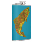 Rainboogforel 6 van Aspen Leaf Heupfles (Rechts)