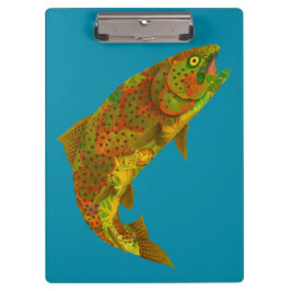 Rainboogforel 6 van Aspen Leaf Klembord