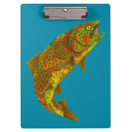 Rainboogforel 6 van Aspen Leaf Klembord (Voorkant)