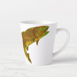 Rainboogforel 6 van Aspen Leaf Latte Mok