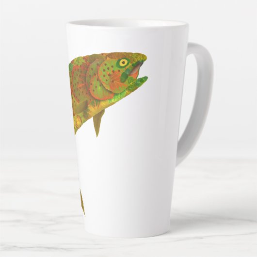 Rainboogforel 6 van Aspen Leaf Latte Mok (Rechterhoek)