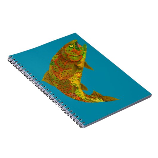 Rainboogforel 6 van Aspen Leaf Notitieboek (Rechterzijde)