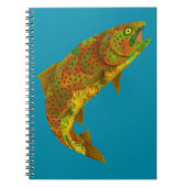 Rainboogforel 6 van Aspen Leaf Notitieboek (Voorkant)