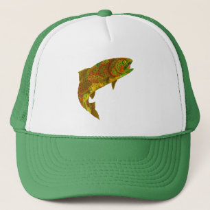 Rainboogforel 6 van Aspen Leaf Trucker Pet