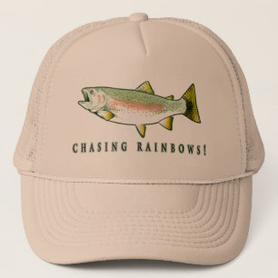 Rainboogforel achtervolgen trucker pet