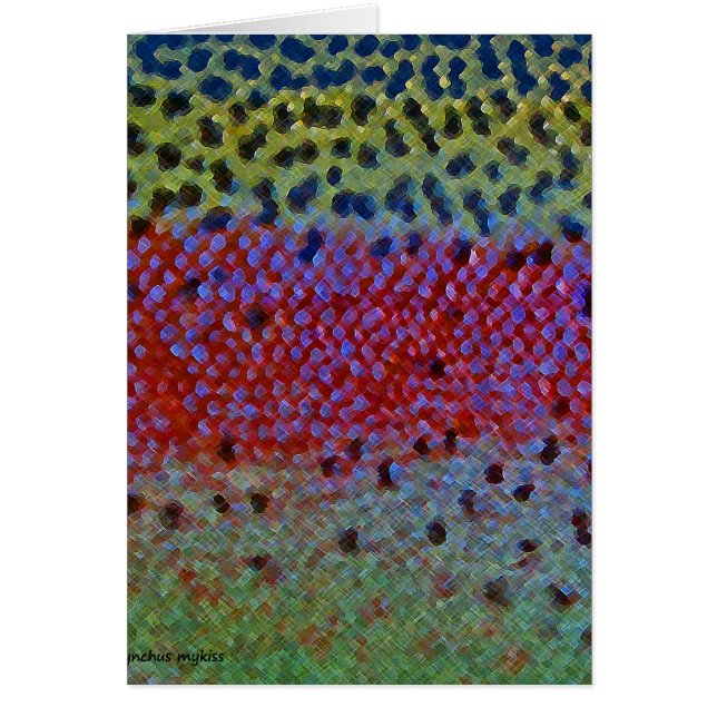 Rainboogforel - Kaart (Voorkant)