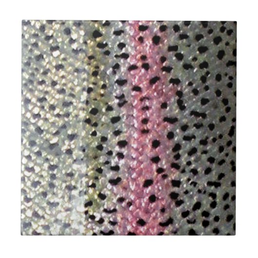 Rainboogforel op PatternWear© Tegeltje (Voorkant)