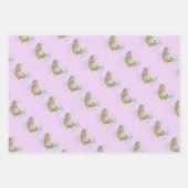 Rainboogforel Paarse papierplaten voor het ompakke Inpakpapier Vel (Voorkant 3)