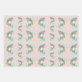 Rainboogforel Paarse papierplaten voor het ompakke Inpakpapier Vel (Voorkant 2)