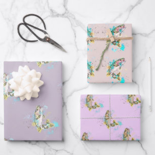 Rainboogforel Paarse papierplaten voor het ompakke Inpakpapier Vel