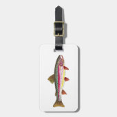 Rainboogforel schilderen bagagelabel (Voorkant verticaal)