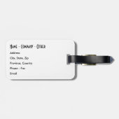 Rainboogforel schilderen bagagelabel (Achterkant horizontaal)