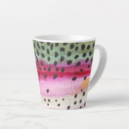 Rainboogforel Vist het schilderen Latte Mok