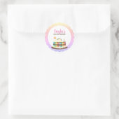 Rainbooggebaren Ronde Sticker (Tas)