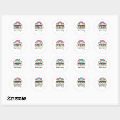 Rainbooggeheugen Ronde Sticker (Vel)
