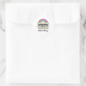 Rainbooggeheugen Ronde Sticker (Tas)