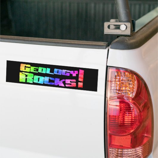Rainbooggeologie Rocks! Bumpersticker (Op Truck)