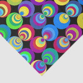 Rainbooggeometrische cirkels   tissuepapier (Detail)